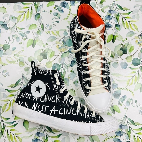 Converse Black “Not a Chuck” Chuck 70 Hi 'UNT1TL3D 12 - Picture 2 of 7